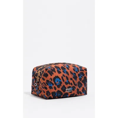 Bimba Y Lola Sienna Leopard Print Nylon Make-up Case In Animal Print