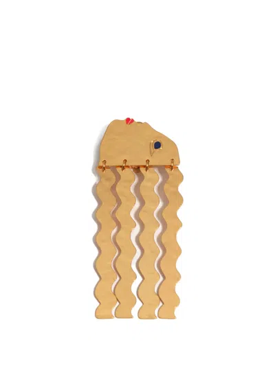 Bimba Y Lola Silhouette Drop Earrings In Gold