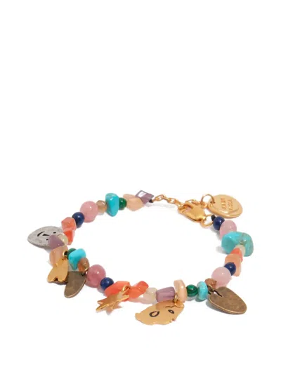Bimba Y Lola Silhouettes Charm Beaded Bracelet In Multi