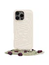 Bimba Y Lola Logo-embossed Iphone 15 Pro Max Case In Neutrals