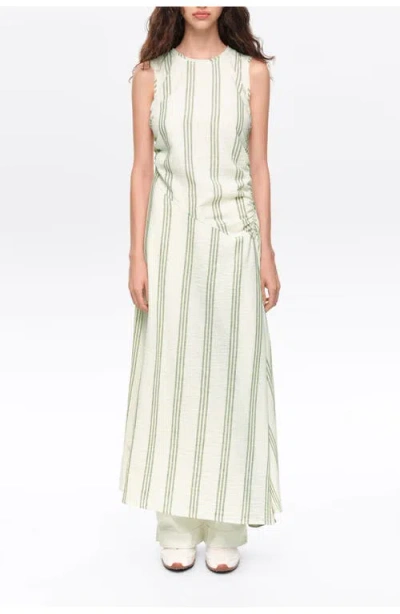 Bimba Y Lola Sleeveless Fitted Midi Dress In Green