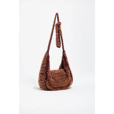Bimba Y Lola Small Beaded Crochet Bag In Pattern