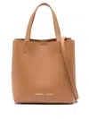 Bimba Y Lola Large Chihuahua Leather Tote Bag In Brown