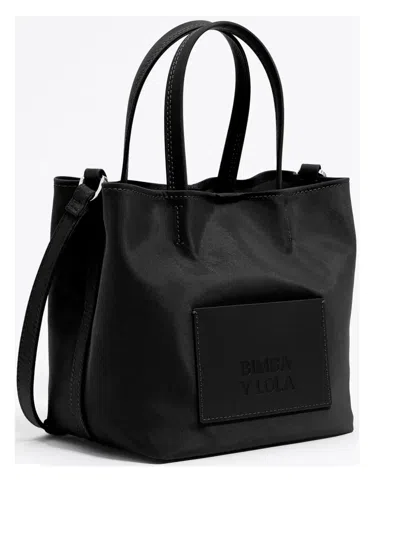 Bimba Y Lola Small Chihuahua Tote Bag In Black