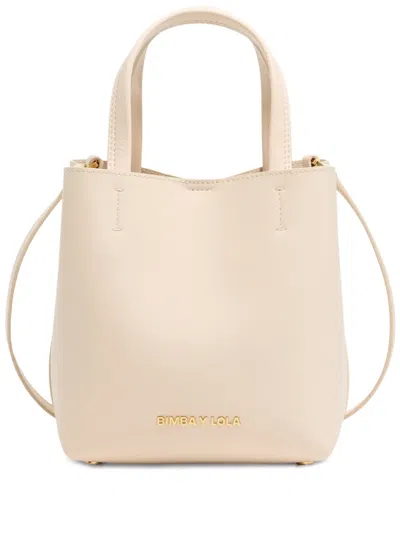 Bimba Y Lola Chihuahua Recycled-leather Bucket Bag In Neutrals