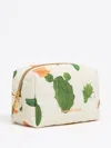 Bimba Y Lola Small Floral-print Cosmetic Pouch In Neutrals