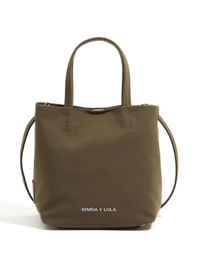 Bimba Y Lola Small Gabardine Chihuahua Cross Body Bag In Green