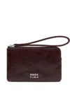 Bimba Y Lola Small Leather Coin Purse In Brown