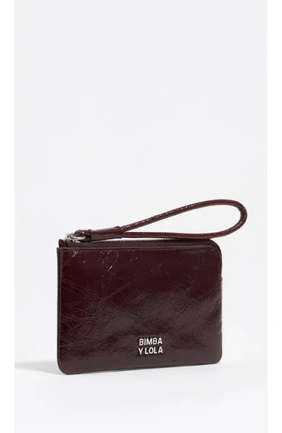 Bimba Y Lola Small Leather Coin Purse In Red