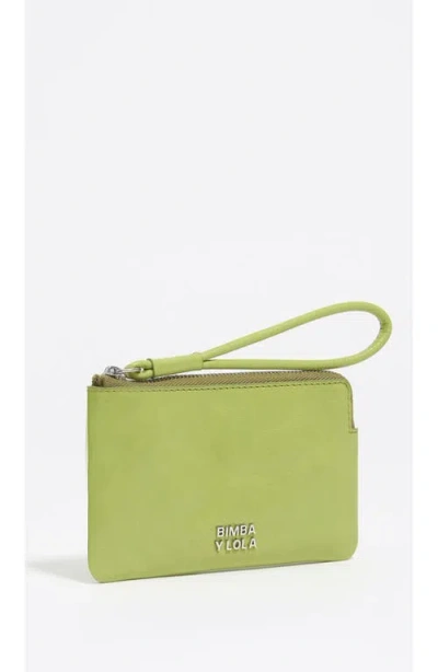 Bimba Y Lola Small Leather Coin Purse In Green