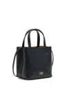 Bimba Y Lola Small Leather Tote Bag In Black