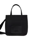 Bimba Y Lola Small Leather-trimmed Tote Bag In Black