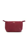 Bimba Y Lola Small Logo-lettering Makeup Bag In Red