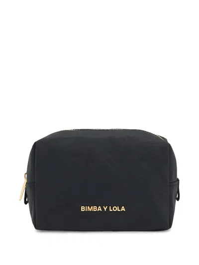 Bimba Y Lola Small Logo Make Up Bag In Black