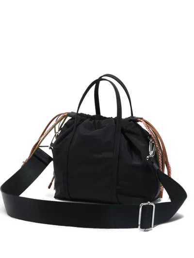 Bimba Y Lola Small Logo-patch Satchel Bag In Black