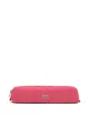 Bimba Y Lola Small Logo-plaque Make-up Bag In Pink