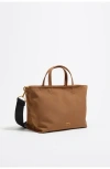 Bimba Y Lola Small Nylon Chihuahua Shopper Bag In Brown