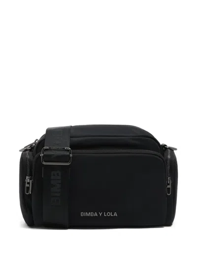 Bimba Y Lola Small Pocket Cross Body Bag In Black