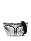 Bimba Y Lola Metallic Crossbody Bag In Silver