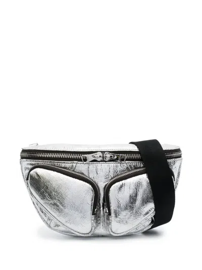 Bimba Y Lola Metallic Crossbody Bag In Silver