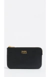 Bimba Y Lola Small Rigid Leather Coin Purse In Black