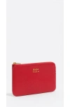 Bimba Y Lola Small Rigid Leather Coin Purse In Red