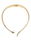 Bimba Y Lola Snake-head Choker Necklace In Gold