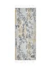 Bimba Y Lola Snake-printed Fringed Scarf In Multi