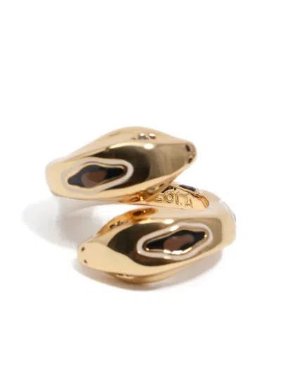 Bimba Y Lola Snake-shaped Gold Ring