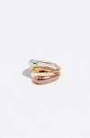Bimba Y Lola Spiral Ring In Gold