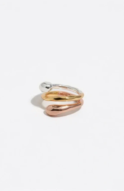 Bimba Y Lola Spiral Ring In Gold