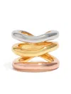Bimba Y Lola Stacked Ring In Silver
