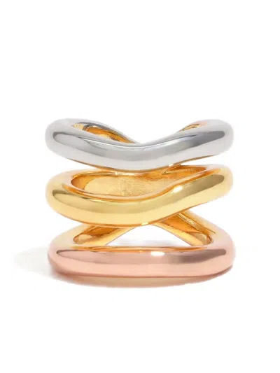 Bimba Y Lola Stacked Ring In Silver