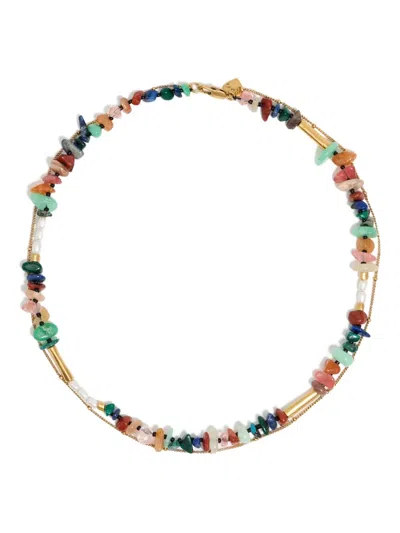 Bimba Y Lola Stone-embellished Double-layer Necklace In Multi