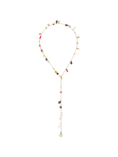 Bimba Y Lola Stones Charm Necklace In Gold