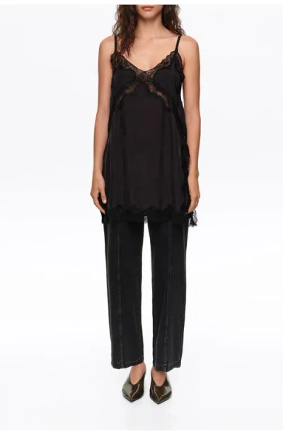 Bimba Y Lola Straight Cropped Denim Trousers