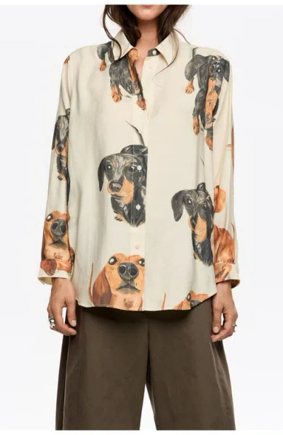 BIMBA Y LOLA BIMBA Y LOLA STRAIGHT DOGS SHIRT