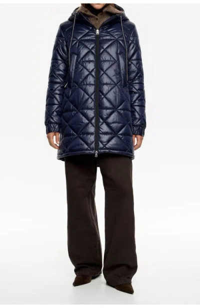 Bimba Y Lola Straight Hooded Puffer In Multi