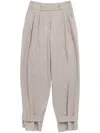 BIMBA Y LOLA STRAPED TAPERED-LEG TROUSERS