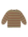 Bimba Y Lola Striped Balloon-sleeve Sweater In Multi
