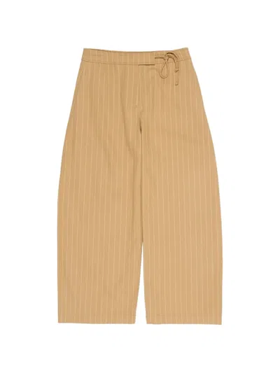Bimba Y Lola Striped Barrel Trousers In Multi