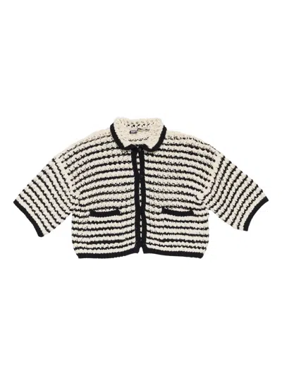 Bimba Y Lola Striped Knit Cardigan