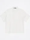 Bimba Y Lola Striped Oversize Shirt In White