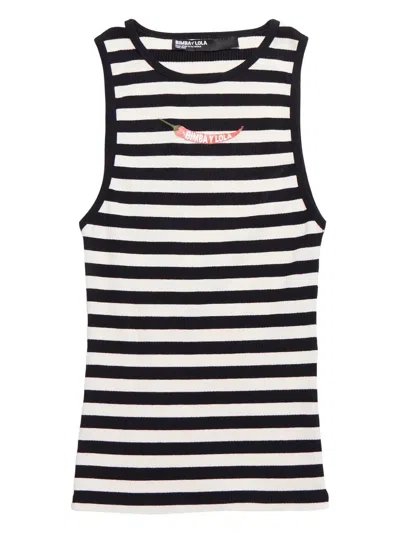 Bimba Y Lola Striped Ribbed Tank Top