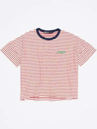 Bimba Y Lola Striped T-shirt In 红色