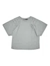 Bimba Y Lola Shoulder Studs T-shirt In Gray