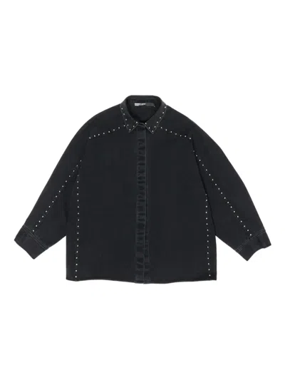 Bimba Y Lola Studded Shirt In Black