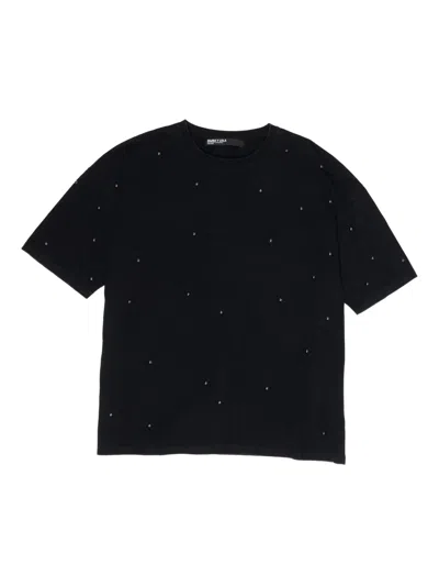 Bimba Y Lola Studded T-shirt In Black
