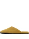 Bimba Y Lola Suede Leather Slippers In Green