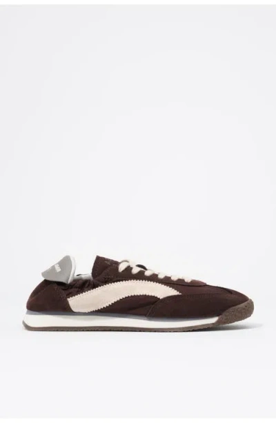Bimba Y Lola Wine Suede And Nylon 13 06 Sneakers In Brown